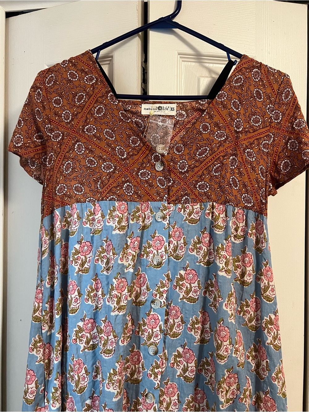 Natural Life Boho Floral Midi Dress - Picture 2 of 7